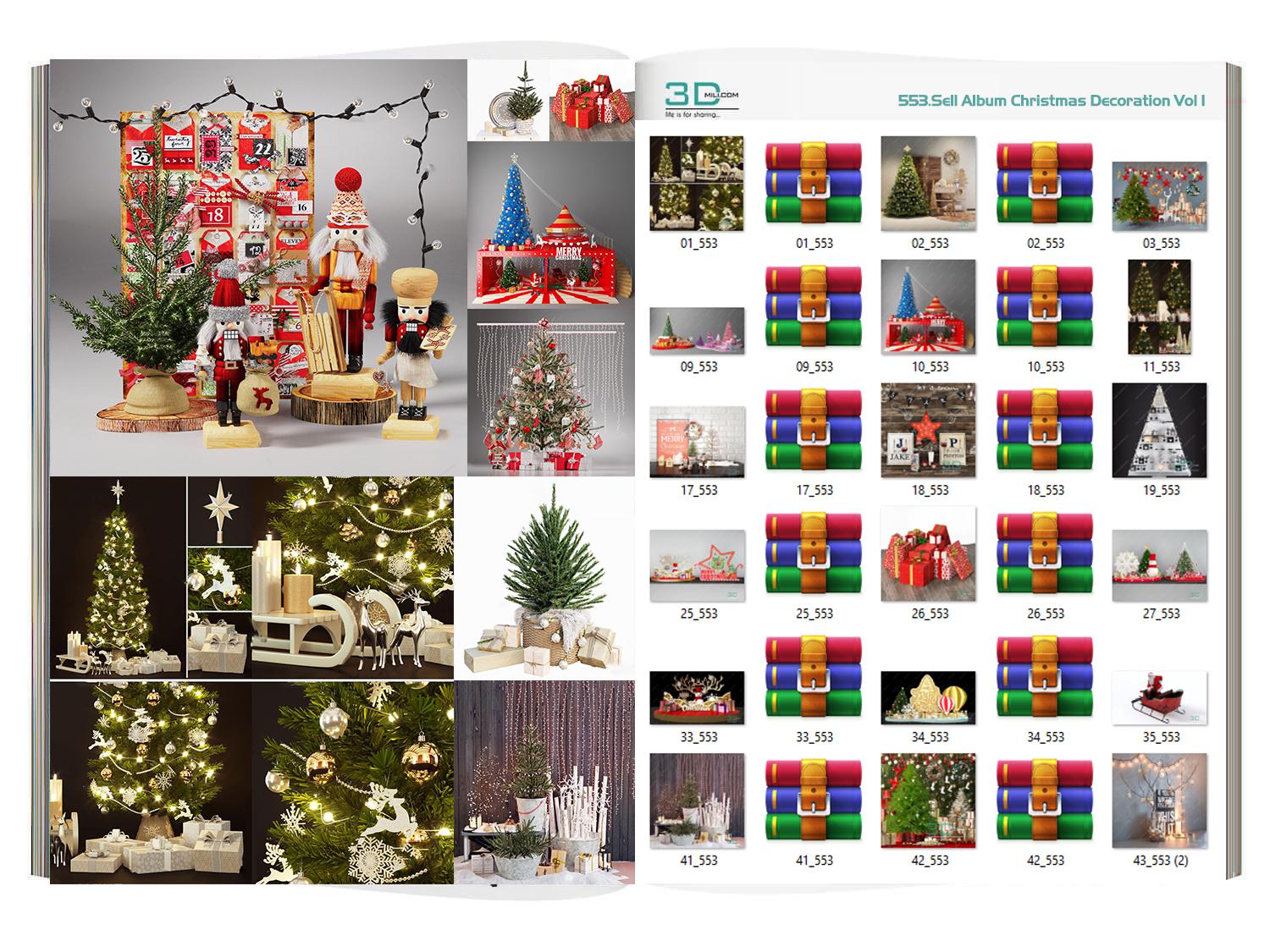 553.Sell Album Christmas Decoration Vol 1 - 3ds Max Store 2024 ...