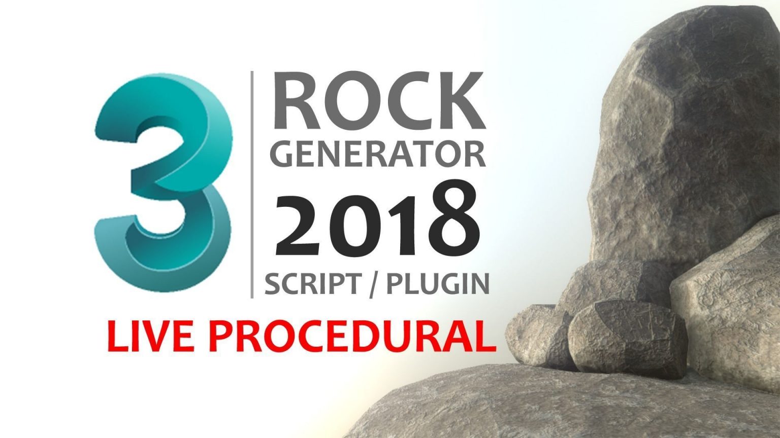 Rock Generator V2 - Plugin for 3dsMax - 3ds Max Store 2025 | Sell Model ...