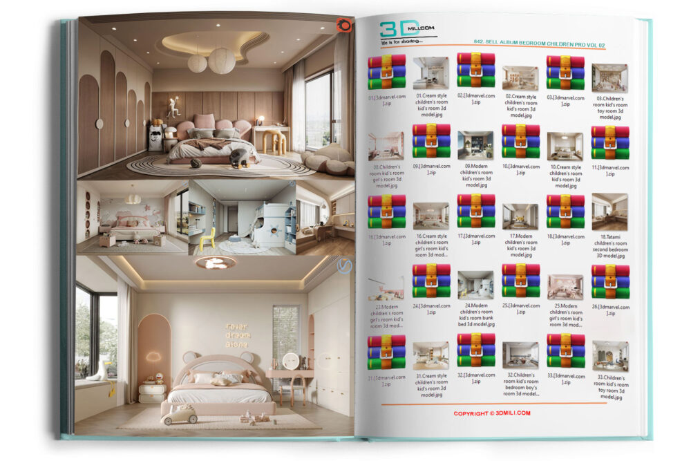 842 Sell Album Bedroom Children PRO Vol 02 3ds Max Store 2025 Sell   001 Preview 842 1000x667 