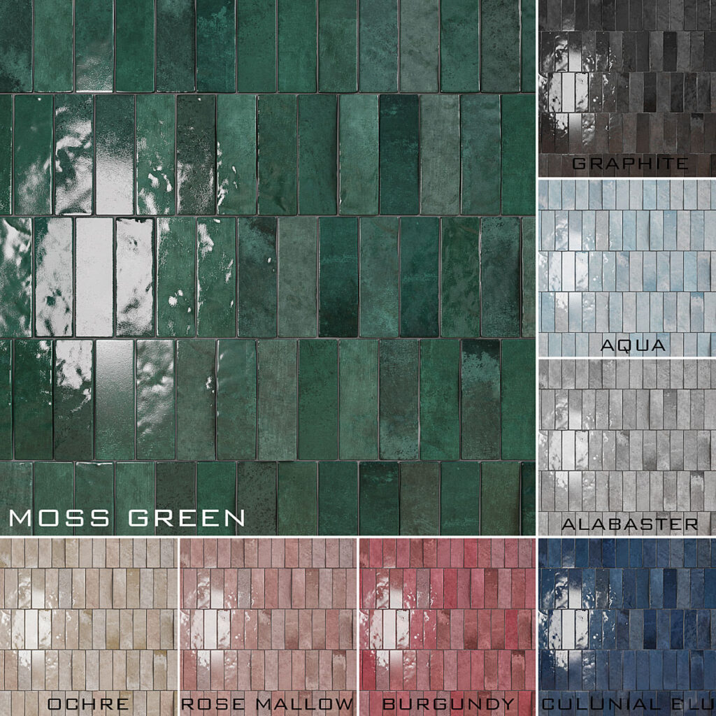 Rectangular Gloss Ceramic Wall Tile - 3D Models for 3ds Max and ...
