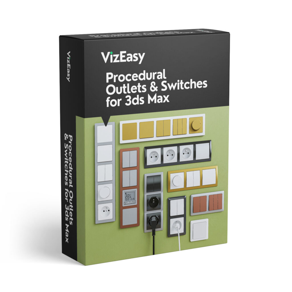 VizEasy – Procedural Outlets & Switches for 3ds Max PRO - 3D Models for ...