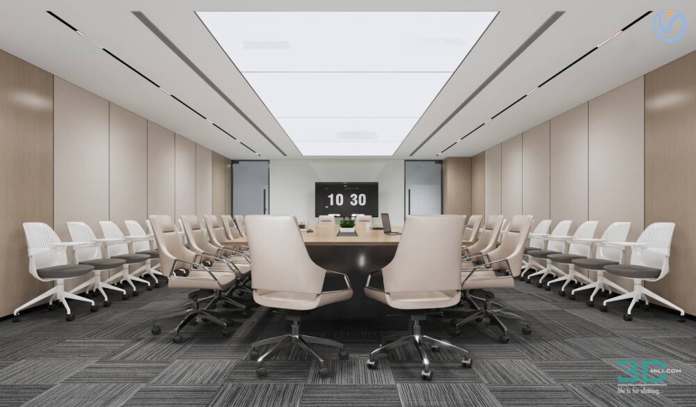 Modern 3D Meeting Room Model - 3D Models for 3ds Max and SketchUp | 3D ...